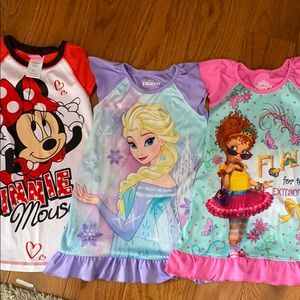 3 pack Disney Nightgowns (4T)